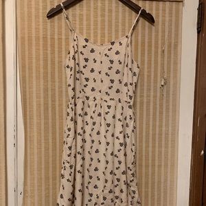 H&M mini dress - black and off white floral